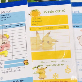 Combo 20 cuốn hoá đơn 1 liên hình