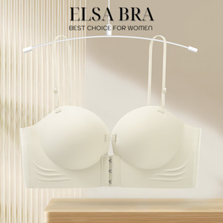 Áo lót, áo ngực Nữ chống tụt Cài Trước ELSA BRA đệm dày 4cm, siêu nâng, tạo khe, mặc váy đầm, cúp, hở vai 947