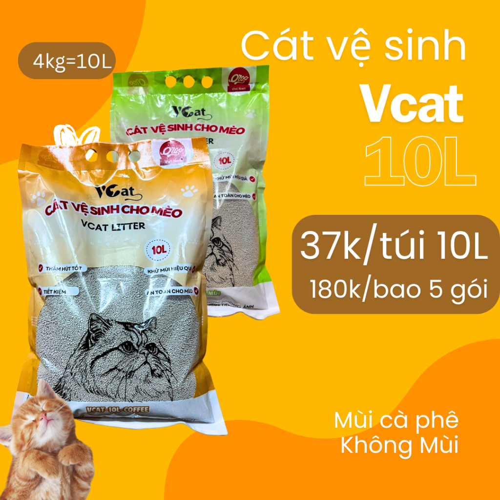 Cát vệ sinh cho mèo Queen9L VCAT = 4kg