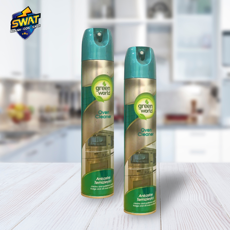 [Hàng tặng không bán] - Chai xịt làm sạch, bóng thiết bị bếp Green World 300ml