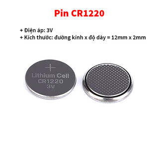 Pin CR1220 3V, Đế Pin CR1220 kích thước 12mm x 2mm