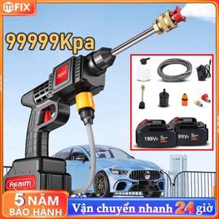 máy rửa xe pin tay  Đa Năng Áp Lực Nước Mạnh cầm tay Súng phun Không Dây Chính Hãng