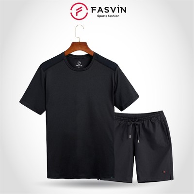Bộ Quần Áo Thể Thao Nam FASVIN TS24625+Q21475.HN Hàng Nhà Máy Chất Liệu Mềm Mại Phom Dáng Đẹp