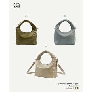 Túi da mềm MIDORI size nhỏ phối đồ đi làm, đi chơi - có dây đeo chéo với bảng màu trendy KHÂU BY CQ