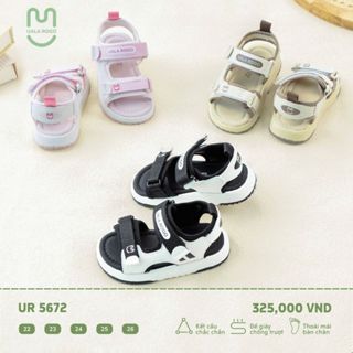 Dép bé trai bé gái Ualarogo Sandal quai dán xăng đan đế cao su chống trượt bảo vệ bàn chân 5672