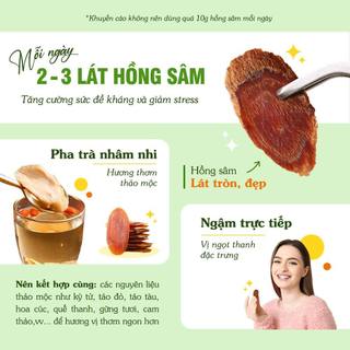 Hồng sâm Hàn Quốc 500g, hồng sâm thái lát, bồi bổ sức khỏe, tăng cường sức đề kháng