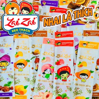 Kẹo thạch Zai Zai Đức Hạnh vị trái cây phiên bản mới, Zaizai gói dài khổng lồ MOLAGO FOODS