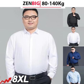 Áo sơ mi dài tay nam big size cao cấp ZENBIG dành cho người mập người béo size lớn (từ 80-140kg)