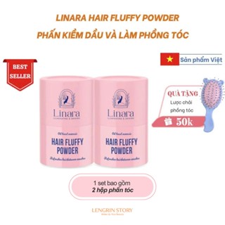 Phấn Kiềm Dầu Và Làm Phồng Tóc Linara Hair Fluffy Powder Tạo Độ Bồng Bềnh Cho Mái Tóc (1 set gồm 2 hộp phấn tóc)]