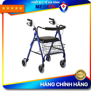 Khung tập đi oromi dy049144l có giỏ để đồ và bánh xe lớn hỗ trợ đi lại
