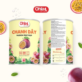 Trái cây tươi đóng lon Ohla 950g - Chanh dây