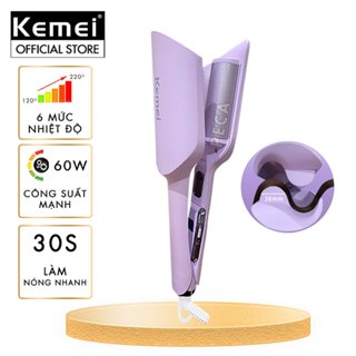 Máy uốn tóc sóng Kemei KM-3119 ion âm điều chỉnh 6 mức nhiệt độ phù hợp với mọi loại tóc - Chính hãng