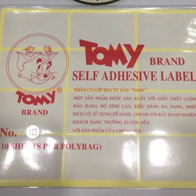 Giấy Tomy các loại (