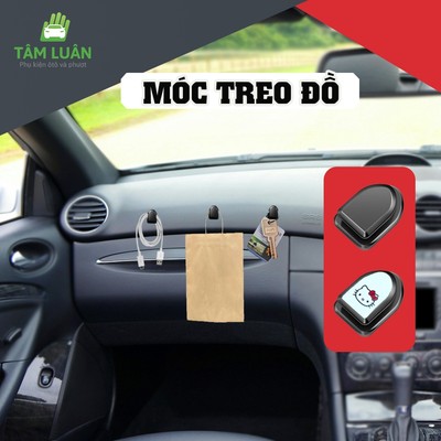 Móc treo đồ ô tô, xe hơi Tâm Luân dính chắc, phụ kiện ô tô nhỏ gọn tiện lợi