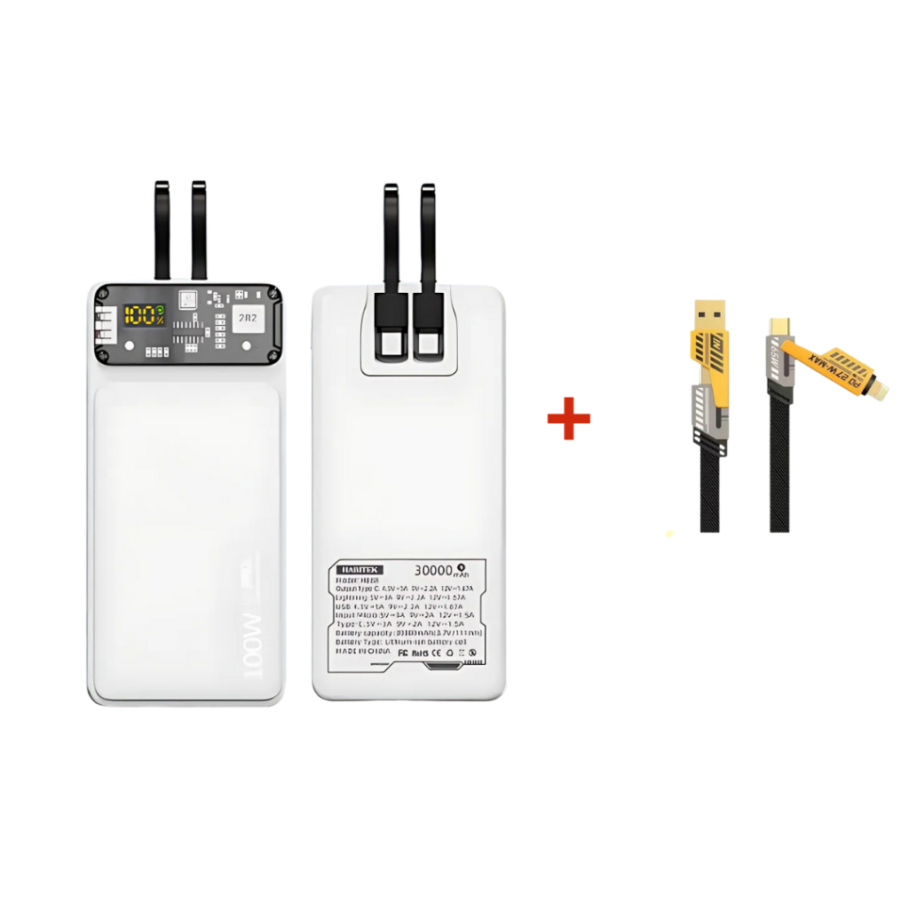 [K đặt được nhắn shop ]Sạc dự phòng 30000mah HB88 Habitek, sạc nhanh 100W, hỗ trợ sạc cho nhiều dòng điện thoại | BigBuy360 - bigbuy360.vn