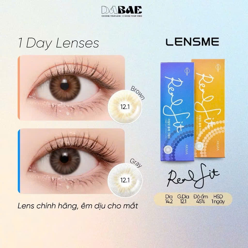 [HỎA TỐC HCM] Tổng Hợp 2 Mẫu 1Day Lensme