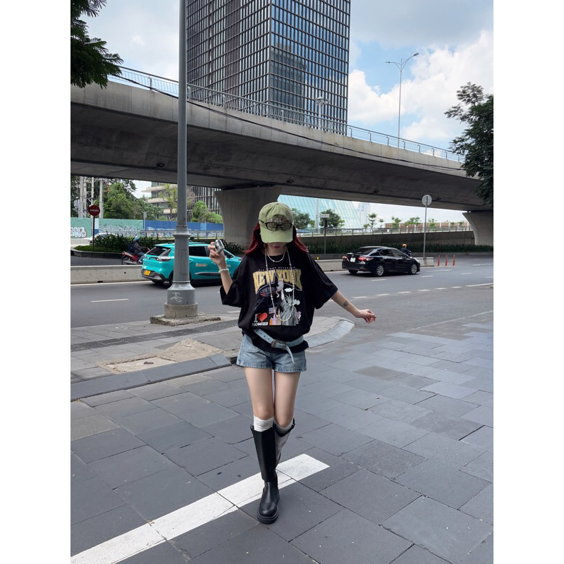Áo Thun Cotton Form Boxy NEW YORK Local Brand Unisex Nam Nữ Oversize - Homies Saigon | BigBuy360 - bigbuy360.vn