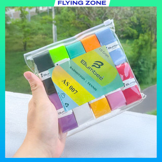  Quấn cán vợt Cầu Lông BUMBEE AS007  Vỉ 10 . Cuốn cán cầu lông tennis siêu bám dính hút mồ hôi tay 