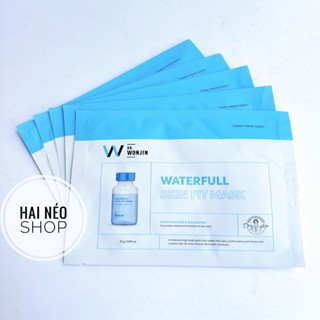 [DATE 25/02/2026] Set 5 miếng nạ cấp nước, phục hồi chứa Rau má, Tre nghệ & Glycerin WONJIN Waterfull Skin Fit Mask 27g