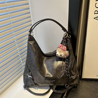  Túi tote nữ cá tính da mềm 3 trong 1 – đeo chéo đeo vai đeo balo – phối charm gấu dễ thương TXN183 