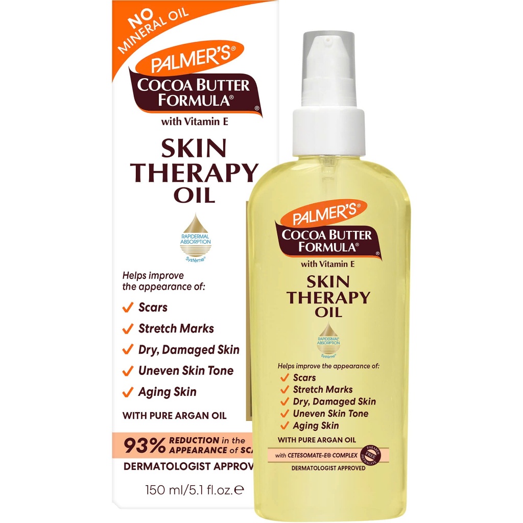 Hàng Mỹ Date T1 .2028 Dầu chăm sóc da Palmers Cocoa Butter Formula Skin Therapy Oil 150ml