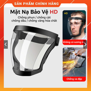 ( sale ) Mặt nạ bảo vệ công việc Tấm chắn mặt nạ kính bảo hộ trong suốt Tấm bảo vệ mặt Che Bụi Mặt Nạ Phòng Độc