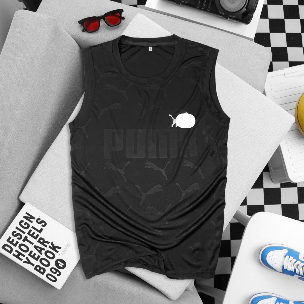 Aó sát nách PM kiểu dáng thể thao chất thun lạnh co giãn 4 chiều