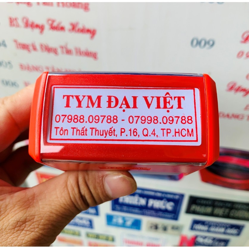 Con Dấu 3 Dòng - Con Dấu 4 Dòng - Khắc Theo Yêu Cầu