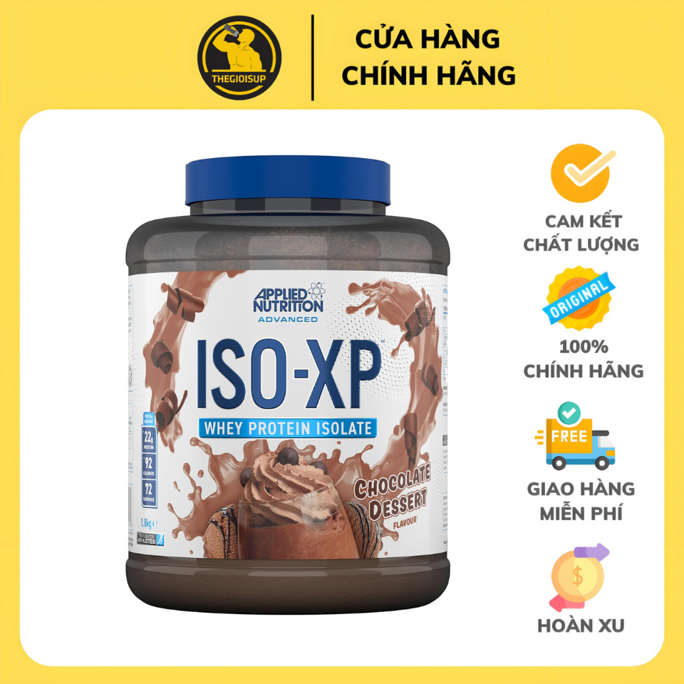 ISO XP (1.8KG 72 SERVINGS) - Applied Nutrition - Whey Protein Isolate cao cấp hỗ trợ phát triển cơ