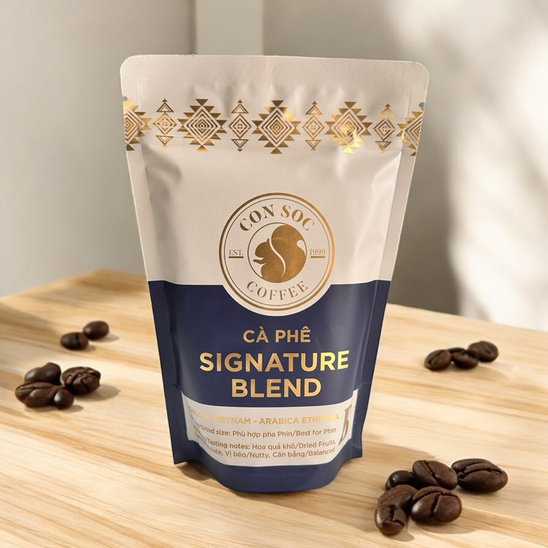 Cà phê rang xay Signature Blend 250g (Robusta Honey + Arabica Ethiopia)