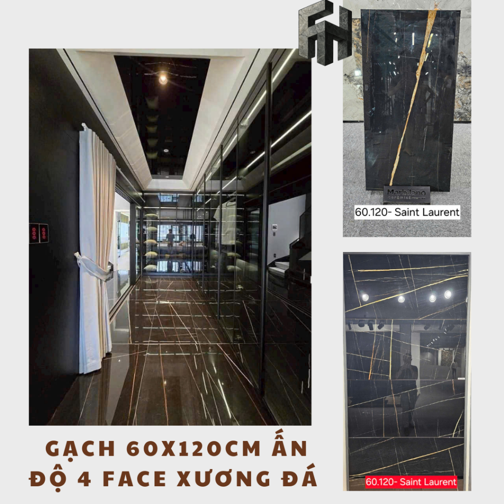 Gạch lát nền nhập khẩu Ấn Độ 4 face kt 60x120cm xương đá - gạch lát sàn nhà khổ lớn,.. Sẵn kho HN