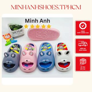   Mã 1MINI116 giảm 20K đơn 0Đ  Dép bánh mì trẻ em hình thỏ nền gấu nâu ngây thơ dễ thương hở mũi siêu hot hit Mã 8869*3  