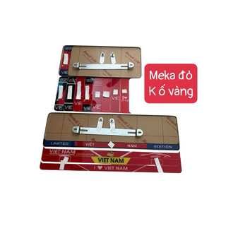 (Mẫu mới) khung biển số ô tô vuông và dài có ốc bắt đi kèm đầy đủ (meka không ố vàng)