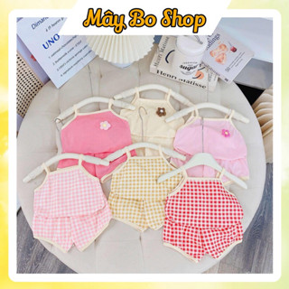 SET 6 Bộ Hai dây cho bé gái hoạ tiết dễ thương, chất thun tăm mát lạnh, co dãn tốt HD04