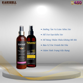 Xịt Đạm Dưỡng Tóc KARSEELL , Pallamina 300ml Gỡ Rối Mềm Mượt, Phục Hồi Hư Tổn, Hương Thơm Lâu