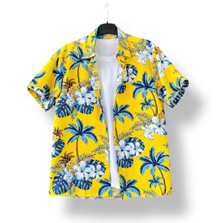 [NHIỀU MÀU] Áo Sơ Mi Đi Biển, Sơ Mi Hawai Họa Tiết Cho Cặp Đôi, Nhóm, Gia Đình