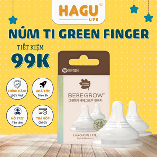 Núm ti Green Finger Hàn Quốc chính hãng đủ size S/M/L/LL/LLL [Lắp vừa bình Moy, Tovi,...]