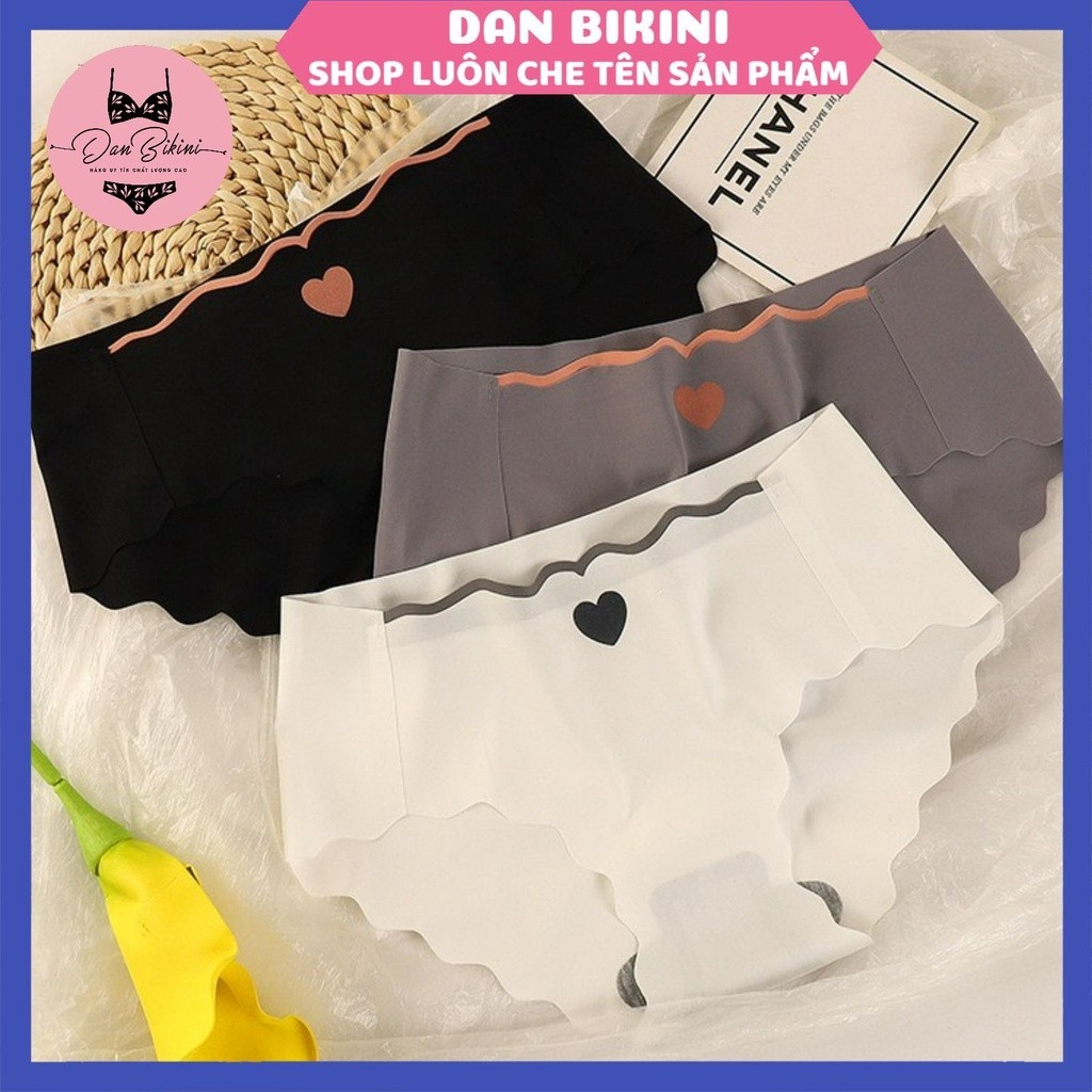 Quần Lót Nữ Đúc Su Tim Thun Lạnh viền sóng 405 gợi cảm đính trái tim nhỏ | BigBuy360 - bigbuy360.vn
