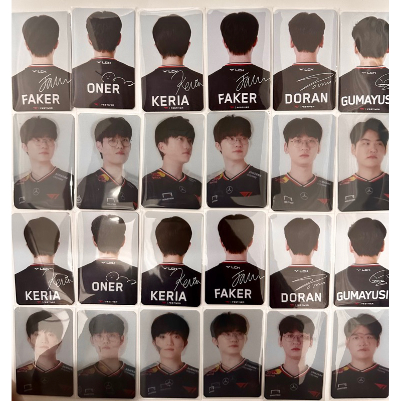 (HÀNG SẴN) CARD T1 (lenti)-FESTIVER. (faker/gumayusi,..)