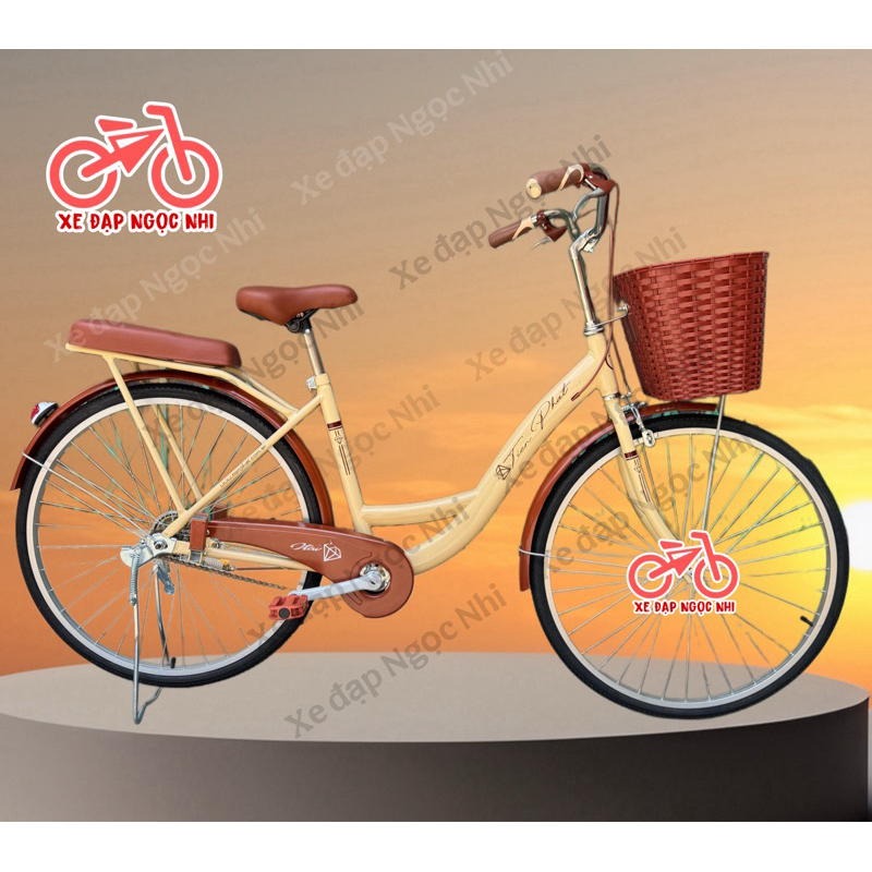 Xe đạp nữ mini Tiến Phát và Thống Nhất (Tặng: dầu xích, chặn chân, đệm sau)