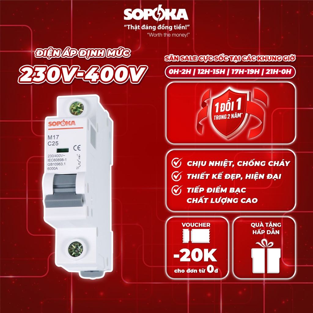 Aptomat 1 pha SOPOKA M171P50A