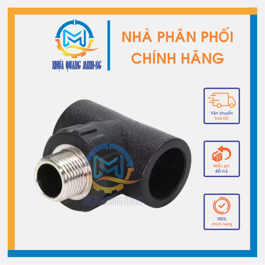 Tê ren ngoài HDPE HDPE Ø20 - Ø40 (hàn âm dương)