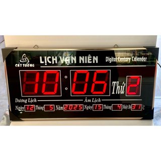 Đồng Hồ Vạn Niên Cát Tường Khung Nhôm Cao Cấp Số Lớn Mẫu Mới 2025