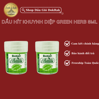 [CHÍNH HÃNG] Hủ Dầu Hít Khuynh Diệp Green Herb 8ml - Nội Địa Thái Lan - SHOP DẦU DOKRAK