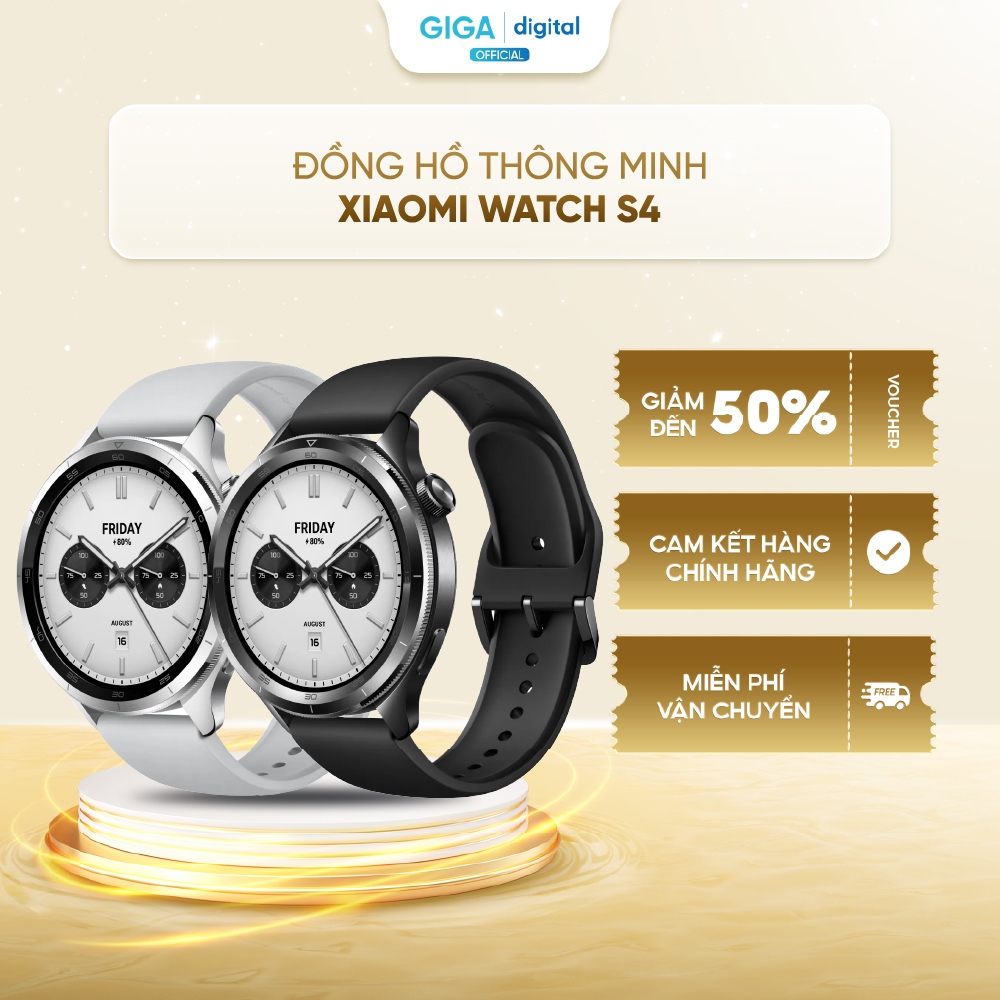   NEW  Đồng hồ thông minh Xiaomi Watch S4 - Màn hình AMOLED 1.43 inch - Pin 486mAh hoạt động lên đến 15 ngày 