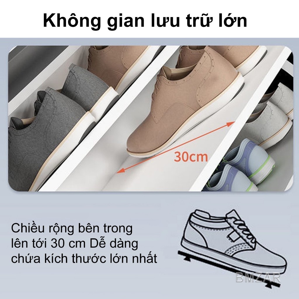 BMZAR Tủ giày gỗ tủ giày thông minh tủ giày đa năng tiện lợi chất liệu MDF mềm cao cấp | BigBuy360 - bigbuy360.vn