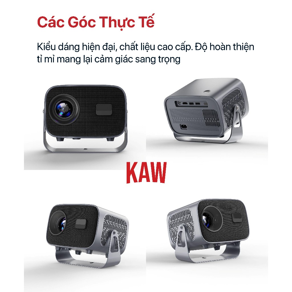 Máy Chiếu Mini KAW K670 - Hàng Chính Hãng, Full HD Siêu Nét, Hỗ Trợ 4K, Độ Sáng Cao, Android 11 | BigBuy360 - bigbuy360.vn
