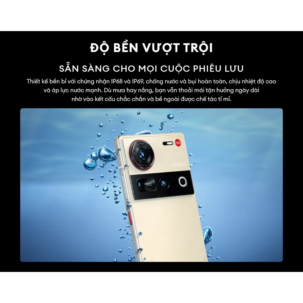 Điện Nubia Z70 Ultra I Chip Snapdragon 8 Elite I Màn AMOLED 144Hz I Camera cảm biến Sony I IP69 I Pin 6150mAh sạc 80W | BigBuy360 - bigbuy360.vn