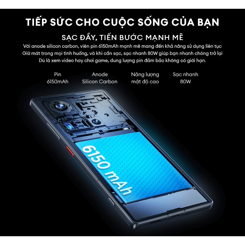 Điện Nubia Z70 Ultra I Chip Snapdragon 8 Elite I Màn AMOLED 144Hz I Camera cảm biến Sony I IP69 I Pin 6150mAh sạc 80W | BigBuy360 - bigbuy360.vn