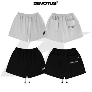 Quần đùi Nỉ chân cua form trên gối Devotus Local Brand Unisex - SHORT450 LOGO THÊU 3D